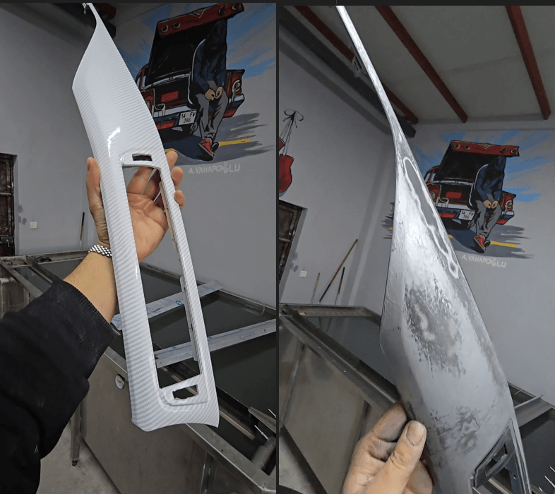 F30 İç Trim Beyaz Karbon Kaplama İşlemimiz